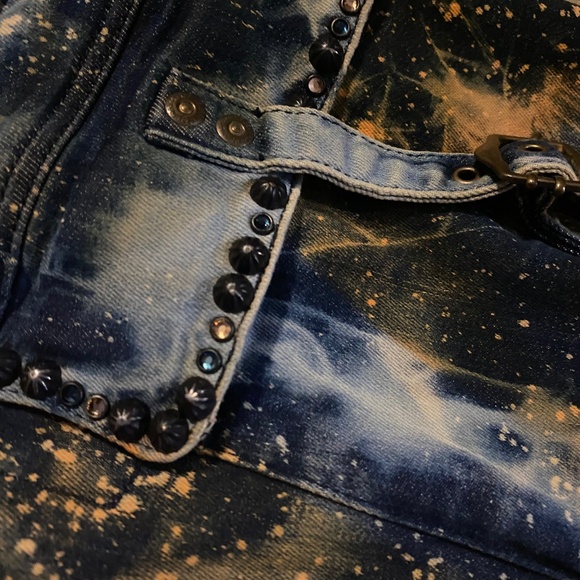 Cargo Robins Jeans With Crystals Sz 34 - Picture 6 of 9